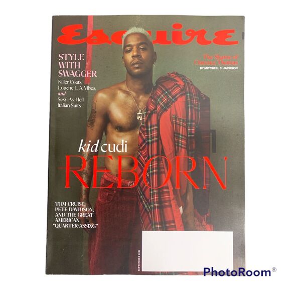 Esquire Magazine September 2022 Kid Cudi Reborn Style With Swagger Tom Cruise - Picture 1 of 4